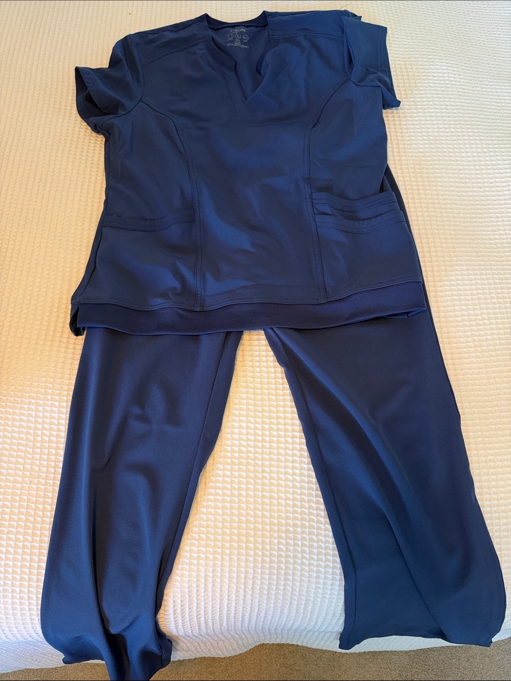 HeartSoul Navy Blue Scrub Top and Pants